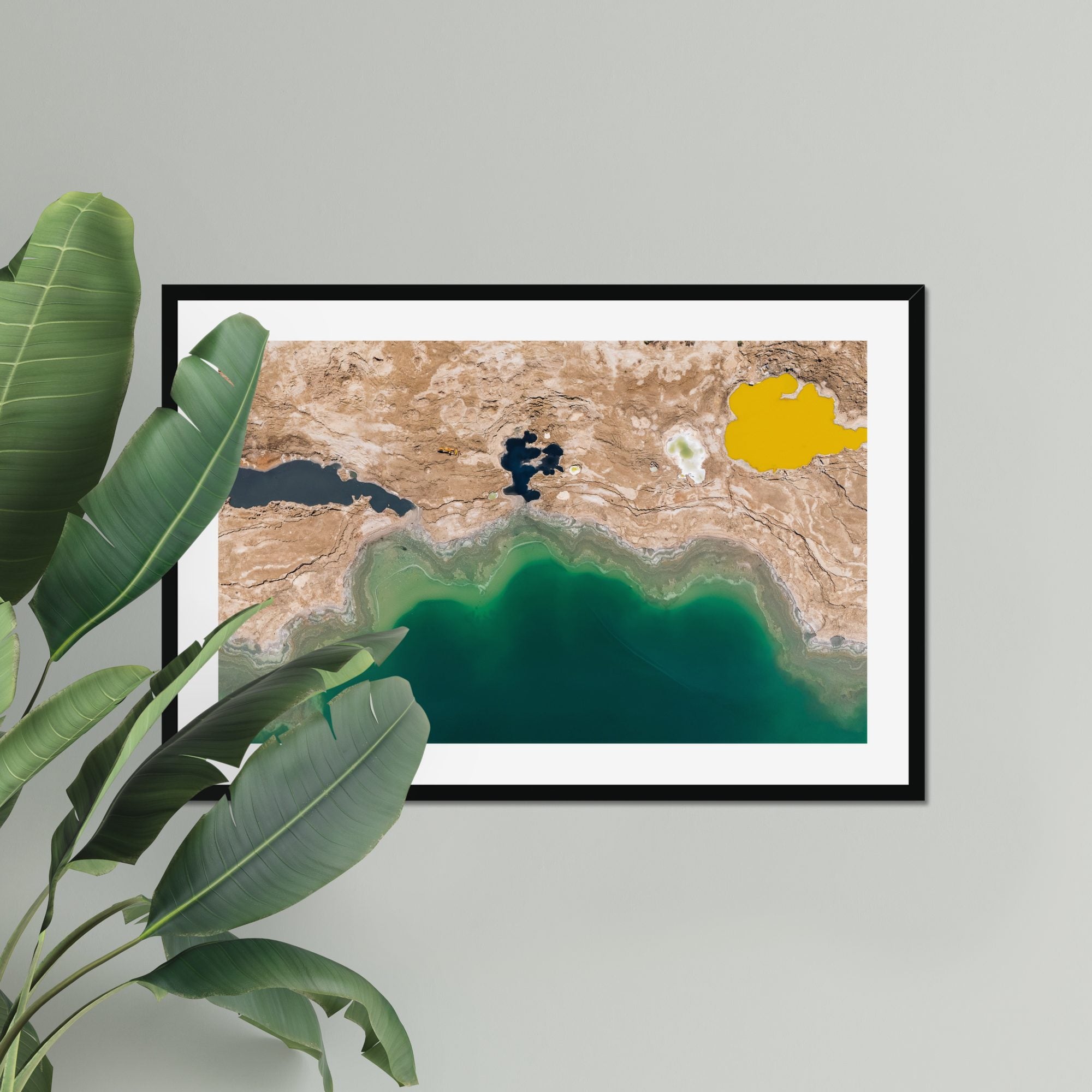 Mineral Palette fine art print displayed in a living room