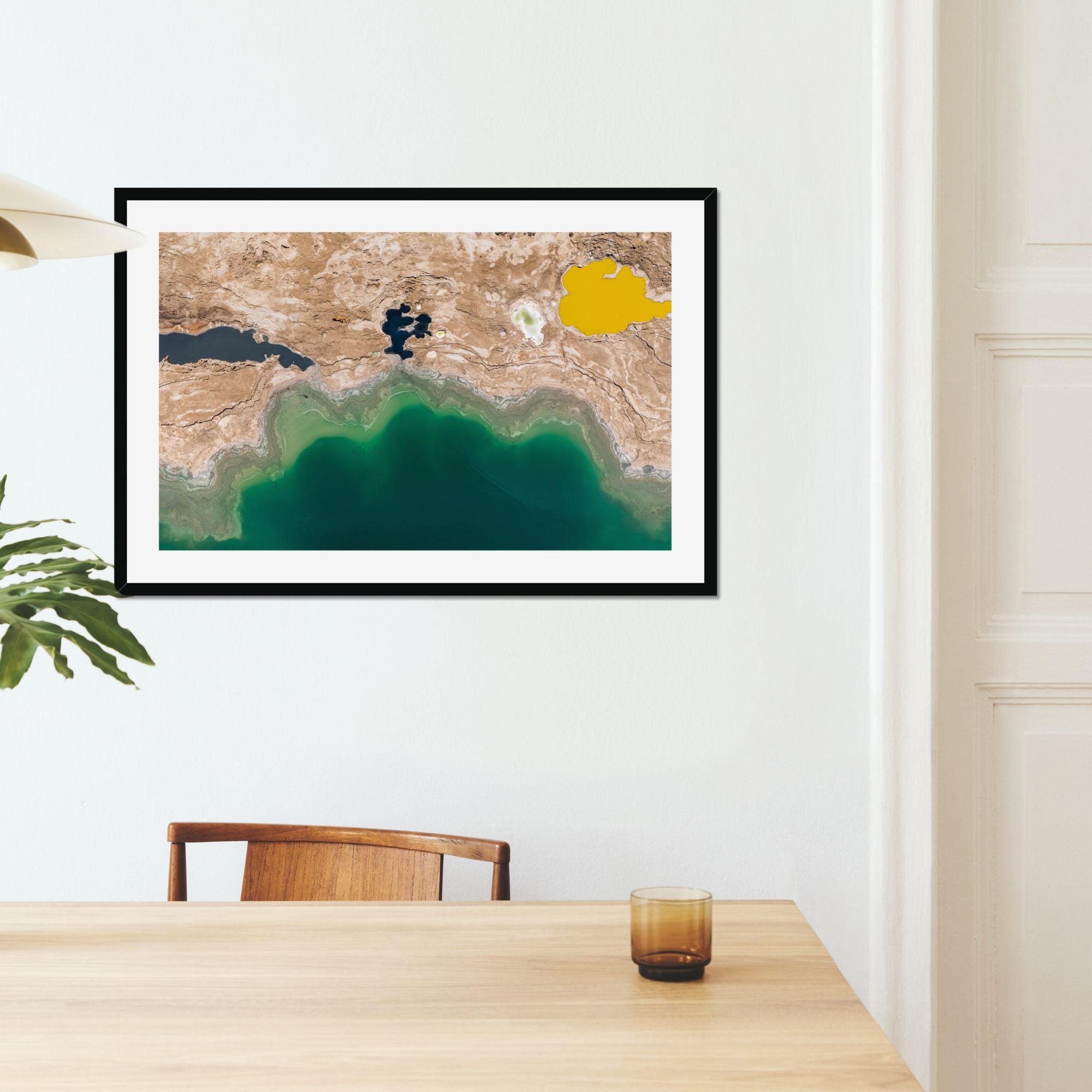 Mineral Palette fine art print displayed in a living room