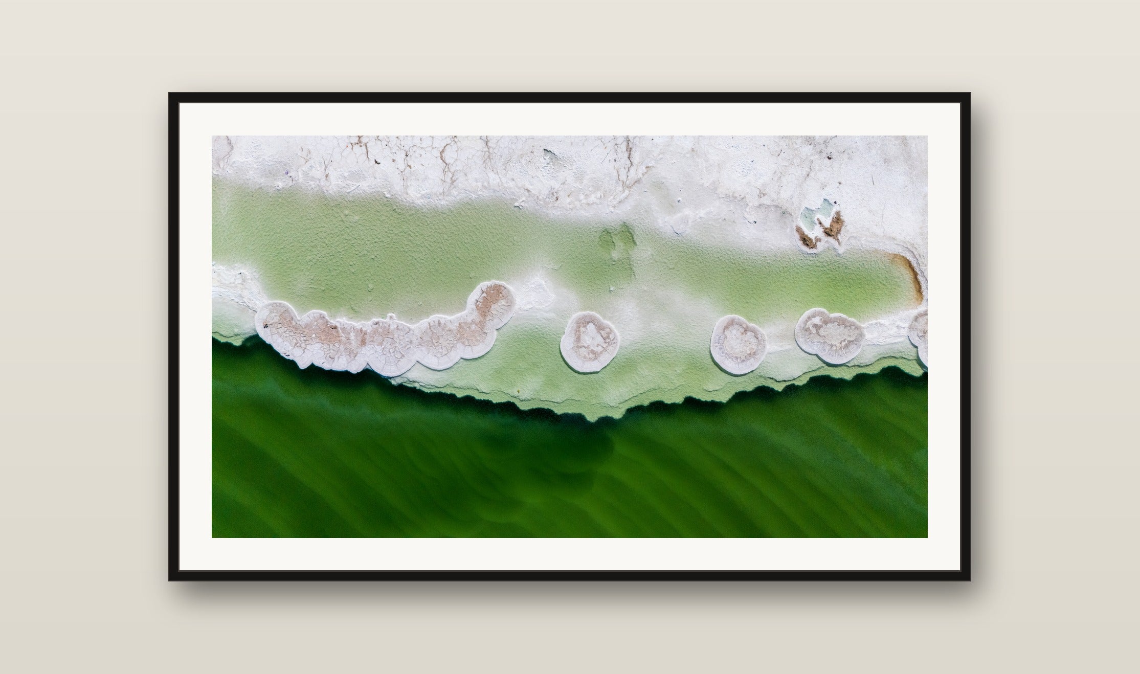 Mineral Marble fine art print mockup on a wall