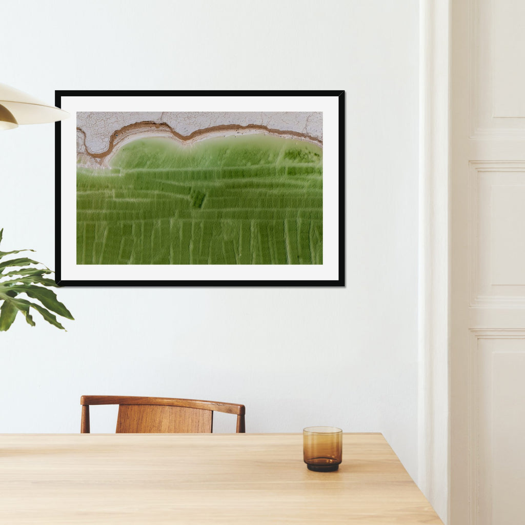 Salt Line fine art print displayed in a living room