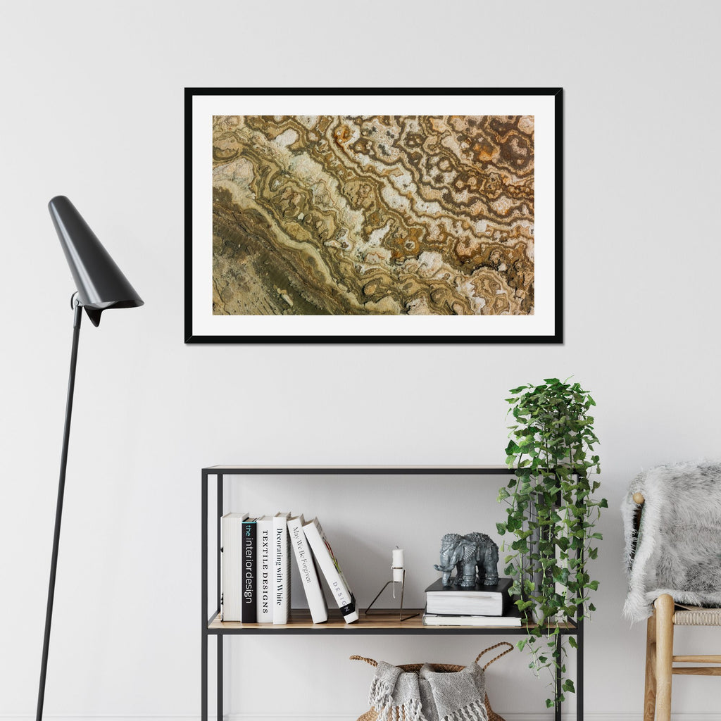 Salt Weave fine art print displayed in a living room