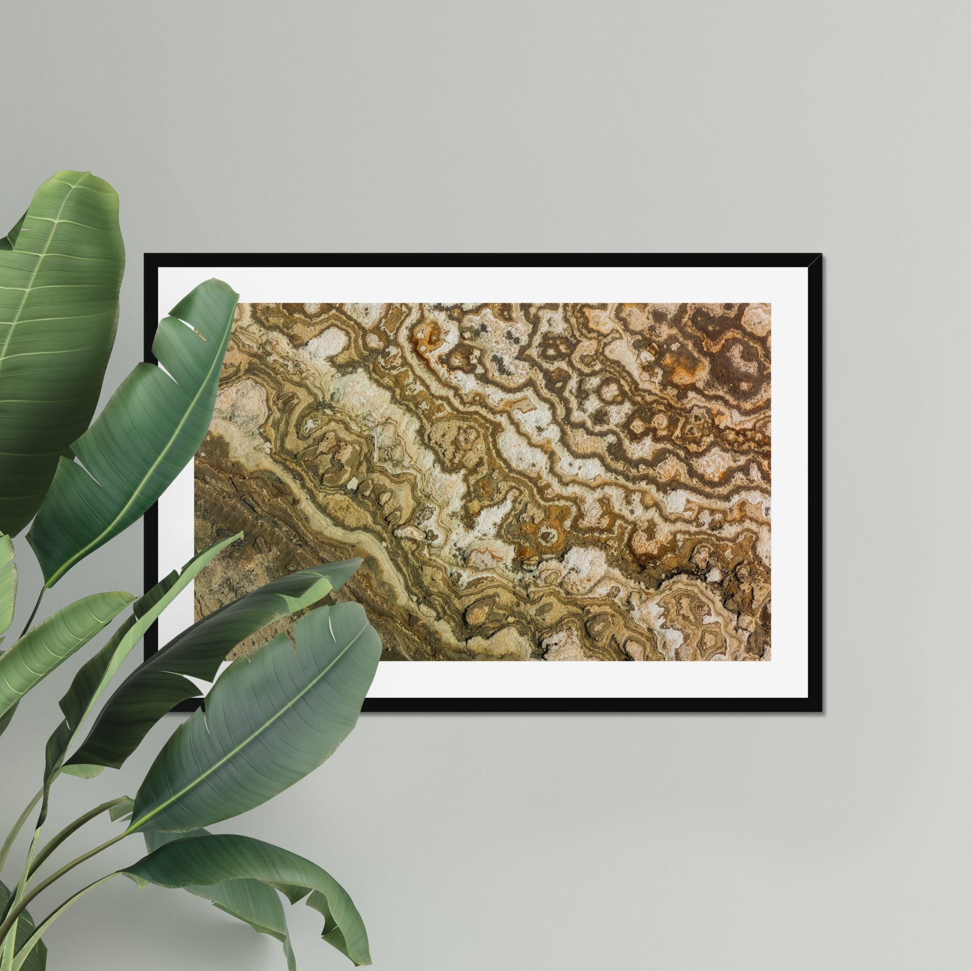 Salt Weave fine art print displayed in a living room