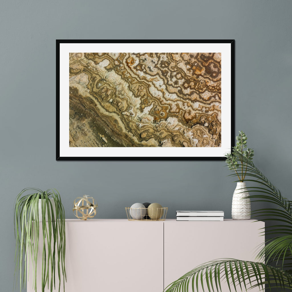 Salt Weave fine art print displayed in a living room