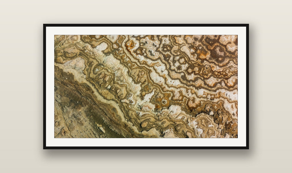 Salt Weave fine art print mockup on a wall