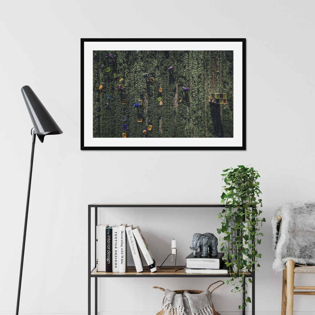 The Harvest fine art print displayed in a living room