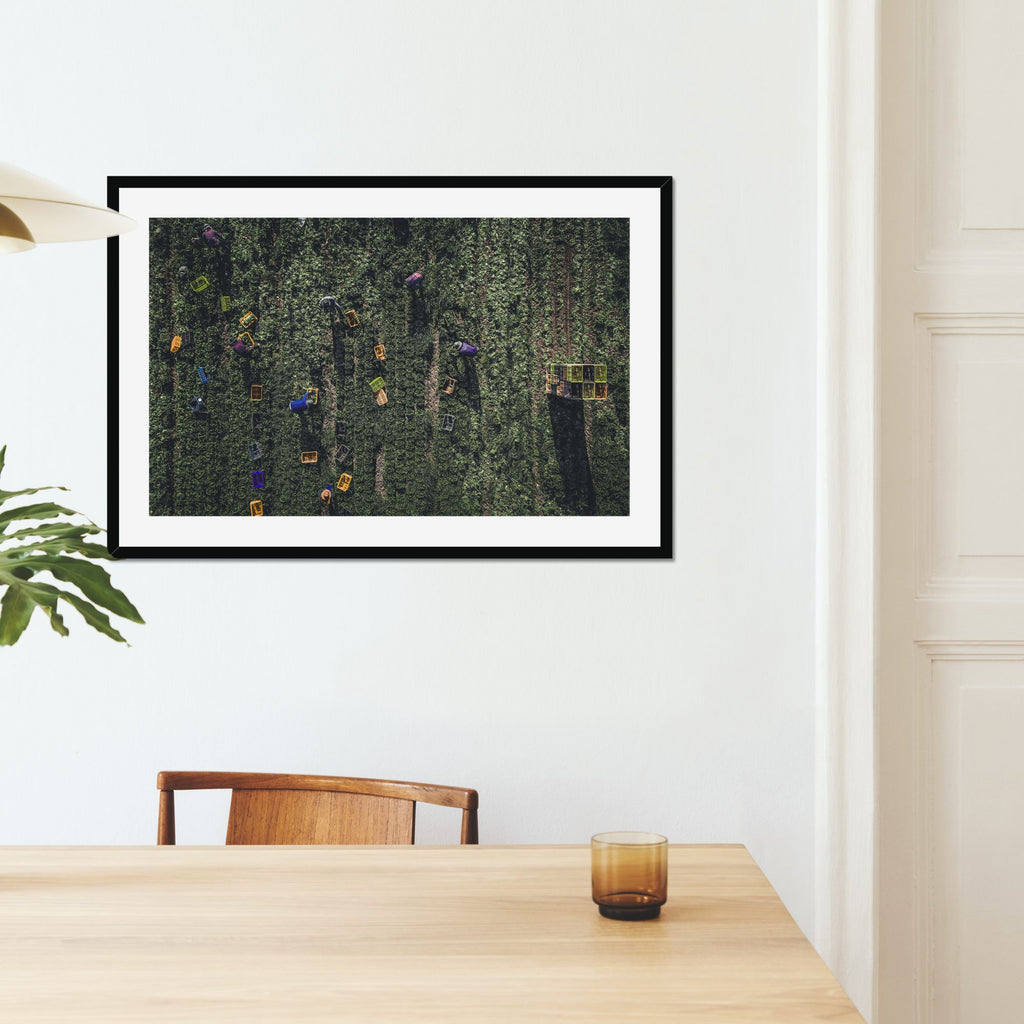 The Harvest fine art print displayed in a living room