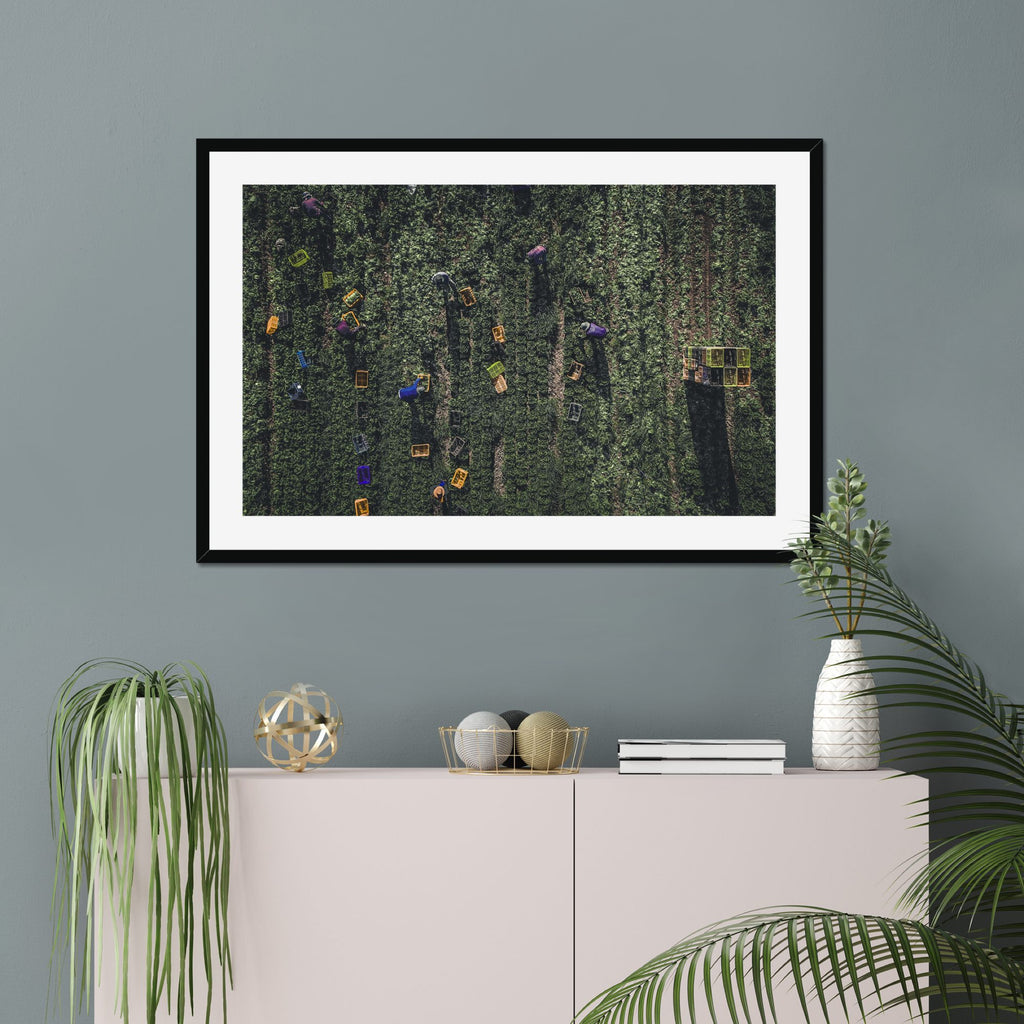 The Harvest fine art print displayed in a living room